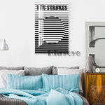 tableau rayure noir et blanche