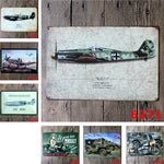 Red 1 Stinky Messerschmitt Fighter Vintage Tin Signs World 