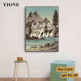 tableau dessin affiche montagne