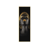 Woman Holding Gold Jewelry Picture Wall Art Canvas Painting 