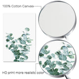 Green Plant Leaves Poster Print Wall Art Canvas Painting 