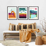 tableau peinture abstraite d’une rivière
