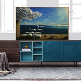 tableau livre en face de la mer