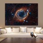 tableau yeux type galaxie