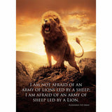 tableau affiche de film avec un lion