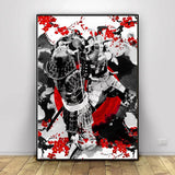 Japan Bushido Samurai Creativity Kanji Canvas Painting 