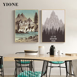 tableau dessin affiche montagne