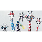 Affiche girafes rigolotes