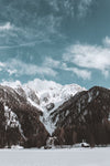 tableau photo grandes montagnes de neige