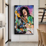 tableau coloré chanteur