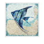 Cadre poisson vintage bleue