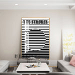tableau rayure noir et blanche