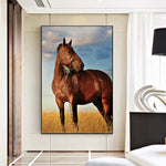 tableau moderne cheval