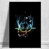tableau lanterne bouddha
