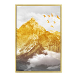 tableau colline en or