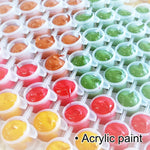 tableau peinture mer ciel magique