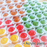 tableau peinture mer ciel magique