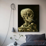 tableau skull Vincent Van Gogh