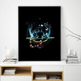 tableau lanterne bouddha