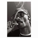 tableau de Snoop Dogg avec une clope