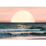 tableau soleil blanc face à la mer