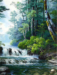 tableau grande cascade d’eau