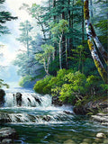 tableau grande cascade d’eau