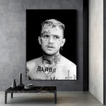 tableau Lil Peep fond noir