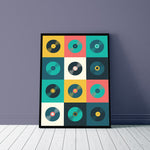 tableau pleins de vinyle coloré