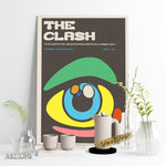 The Clash Punk Music Band Poster Abstract Eyes Geometry 