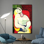 Affiche femme style picasso