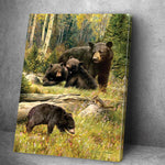 tableau photo famille ours