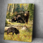 tableau image famille ours