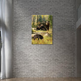 tableau image famille ours