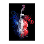 tableau note de musique en feu