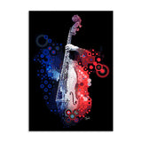 tableau note de musique en feu