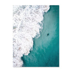 Turquoise Ocean Wave Dolphins Nature Scene Gallery Posters 