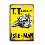 Car Poster Painting Metal Plate Sign Vintage Motorcycles Tin