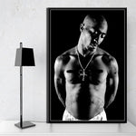 tableau Tupac Shakur bandeau rouge