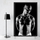 tableau Tupac Shakur bandeau rouge