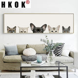 tableau pleins de chiens et chats