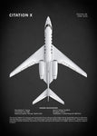 Affiche vintage avion citation x