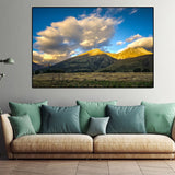 tableau photo montagne et nuages
