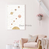 tableau système solaire fond blanc