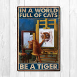 tableau chat peintre tigre