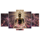 tableau statue de bouddha en or