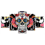 tableau skull mexicain