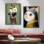 tableau peinture chat de Munch