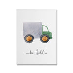 Tableau enfant camion gris