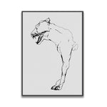 tableau chien minimaliste